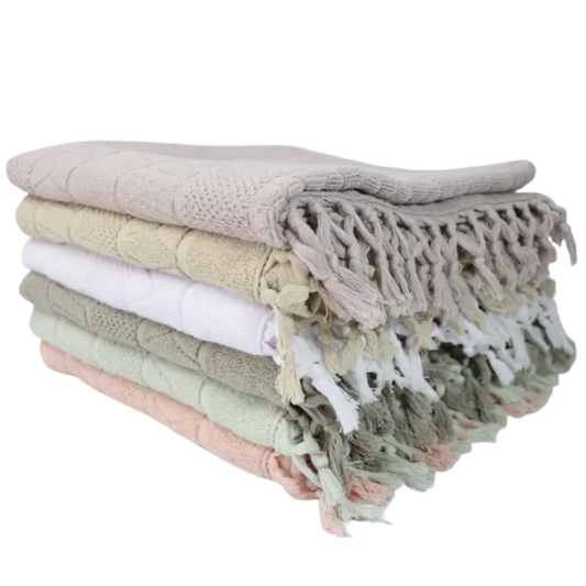 أب تاولز منشفة تركية 70 سم بحدود M(2) - قطعة واحدة - 70×140 - ألوان متعددة