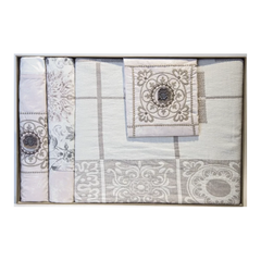 أب تاولز طقم جانيللا كبير 5 قطع - 230×240 - ألوان متعددة