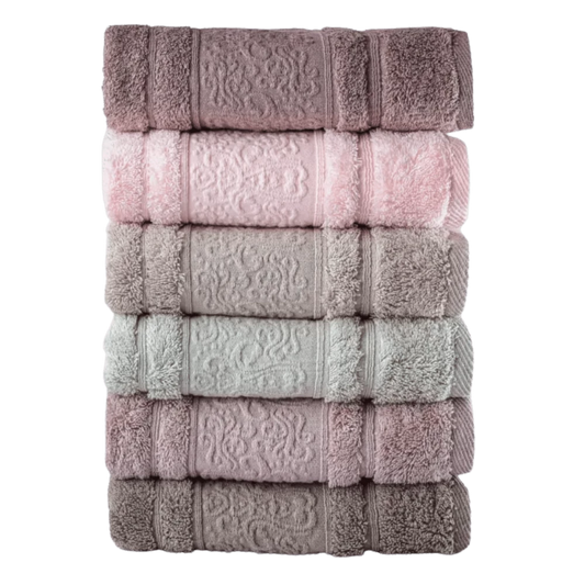 أب تاولز روزالي 1 - منشفة وجه - 50×90 - ألوان متعددة