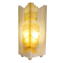 أباجورة مربعة من الألباستر ‎15×15 سم – ارتفاع 30 سم