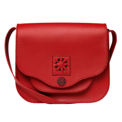 حقيبة كروس تراثية حمراء