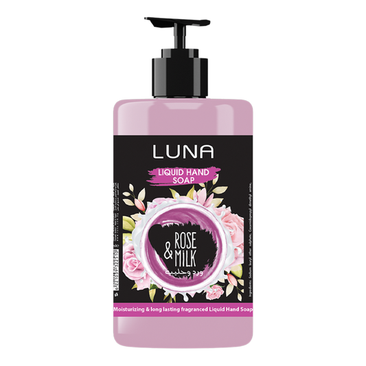 لونا صابون سائل بالورد والحليب - 500 مل